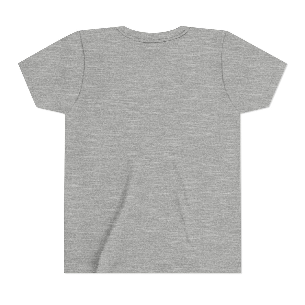 Youth Teacher Tee — Colorful Retro "Teacher" Text with Bow Pencil Graphic
