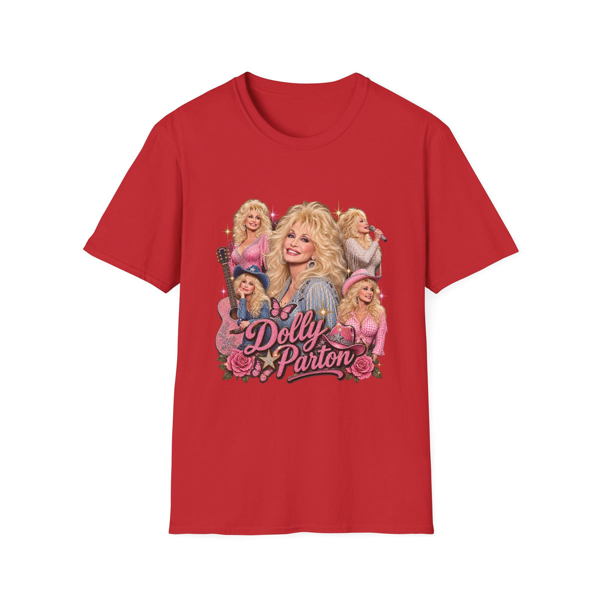 Dolly Parton Graphic T-Shirt — Vintage Collage Country Music Tee