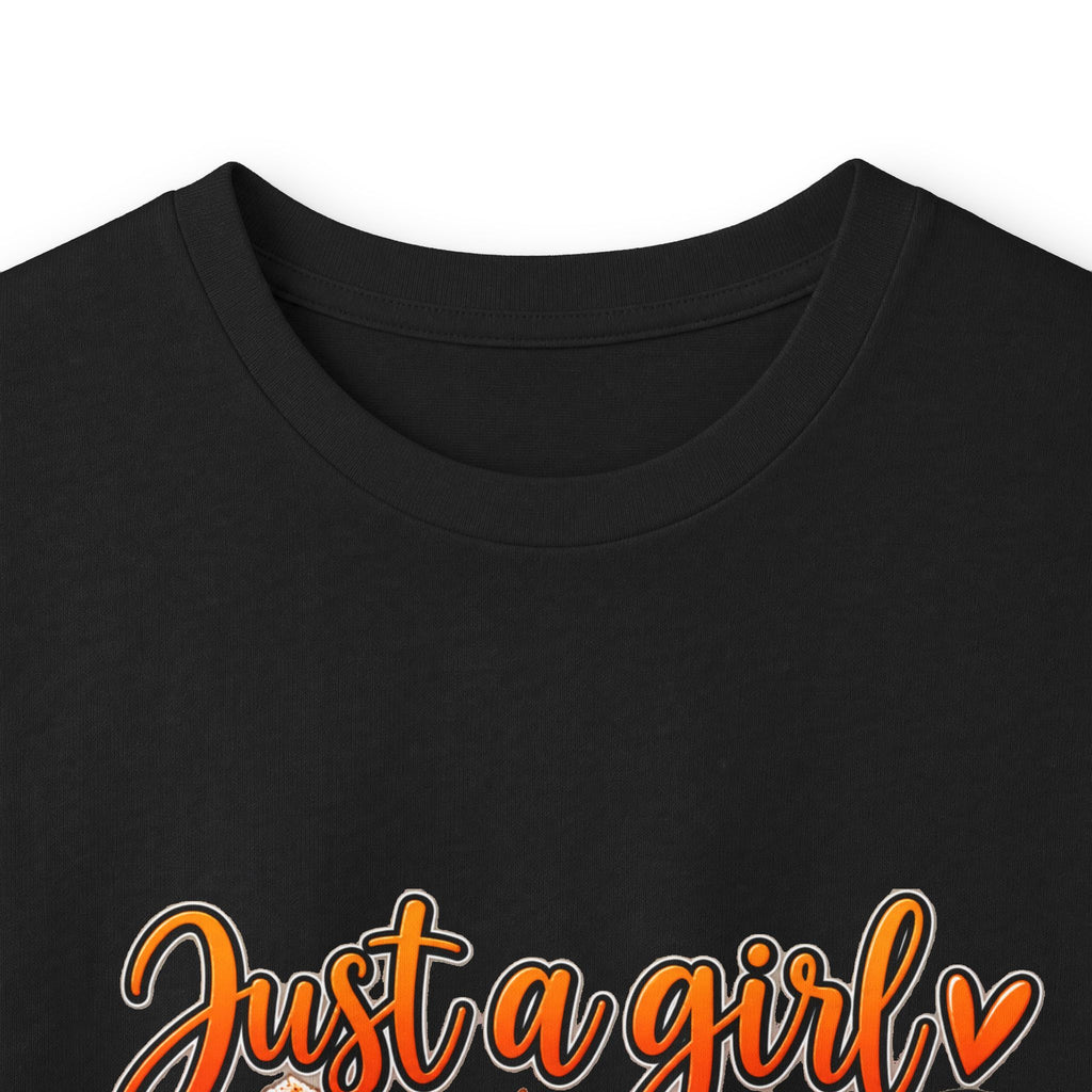 Just a Girl Who Loves Fall Long Sleeve Tee — Cozy Pumpkin & Coffee Autumn Shirt