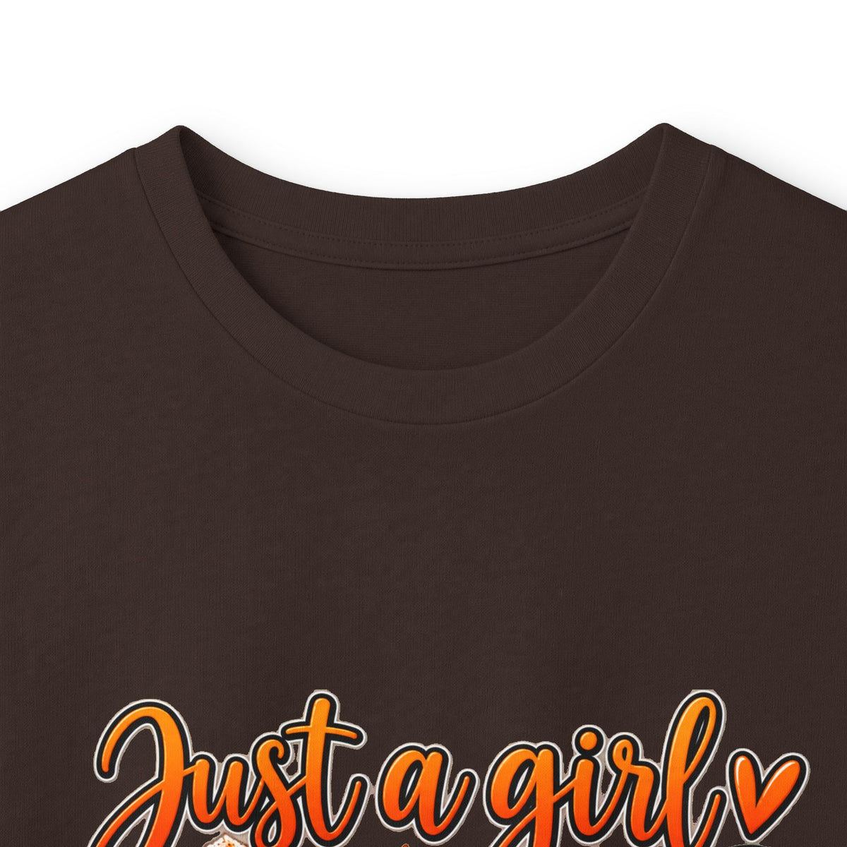Just a Girl Who Loves Fall Long Sleeve Tee — Cozy Pumpkin & Coffee Autumn Shirt