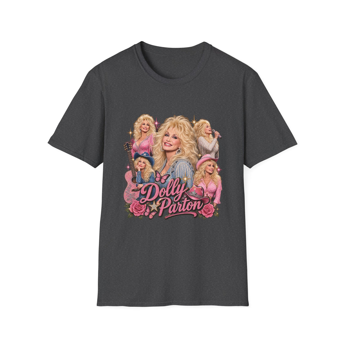 Dolly Parton Graphic T-Shirt — Vintage Collage Country Music Tee