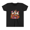 Youth Halloween Tee - "Spooky Season" Ghosts & Pumpkins Graphic Shirt