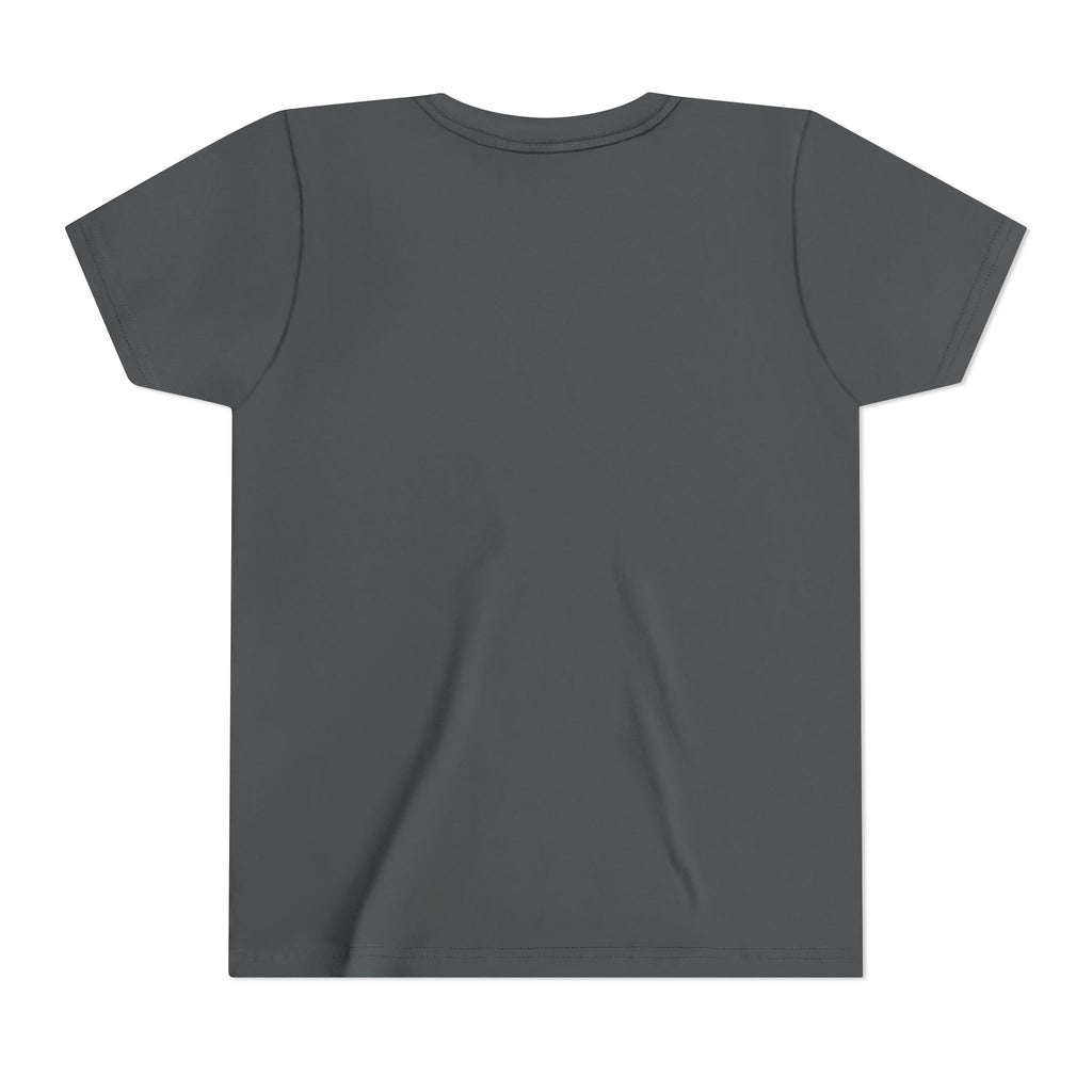 Youth Teacher Tee — Colorful Retro "Teacher" Text with Bow Pencil Graphic