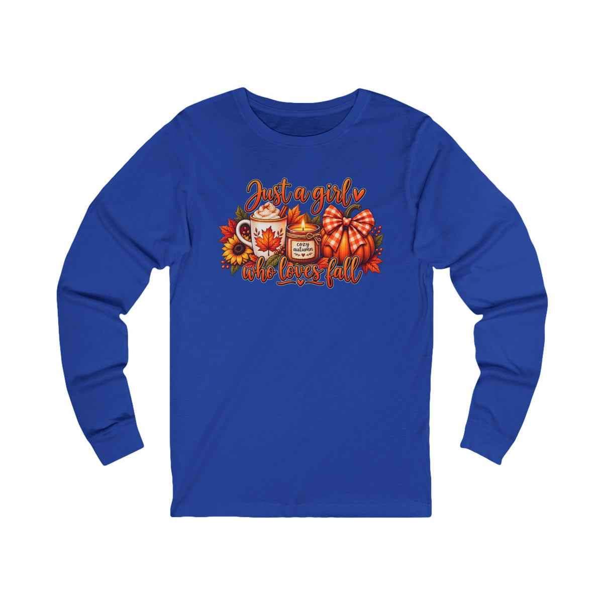 Just a Girl Who Loves Fall Long Sleeve Tee
