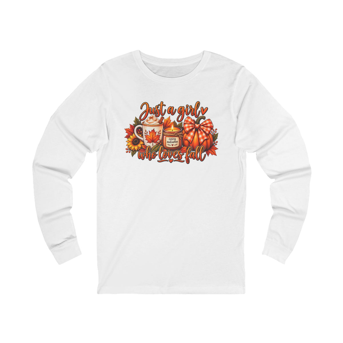 Just a Girl Who Loves Fall Long Sleeve Tee