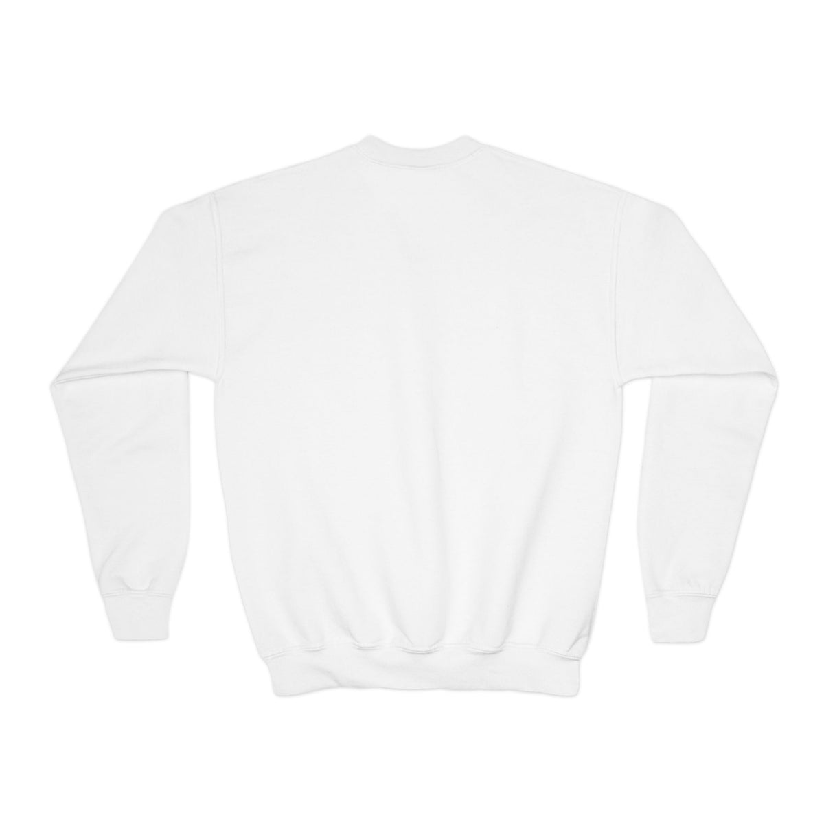 Youth Crewneck Sweatshirt — Cute Ghost Trio with Crescent Moon (Kids' Halloween Pullover)