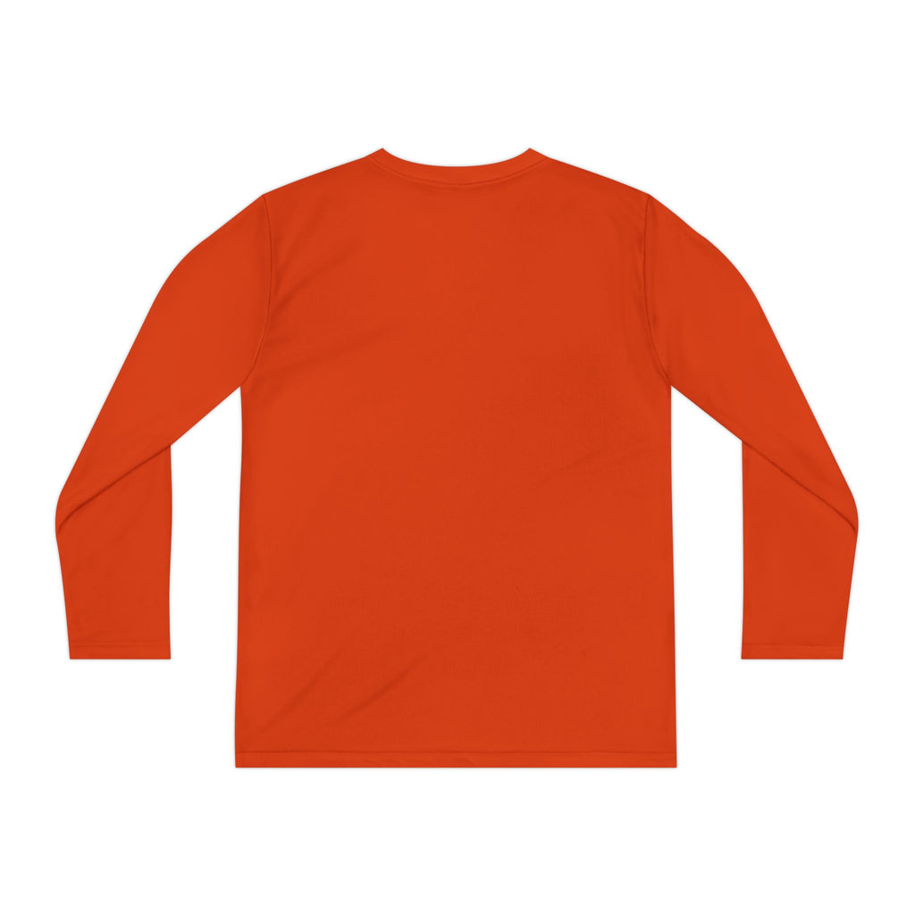 Youth Long Sleeve Tee — "Spooky Brother" Halloween Ghost Graphic