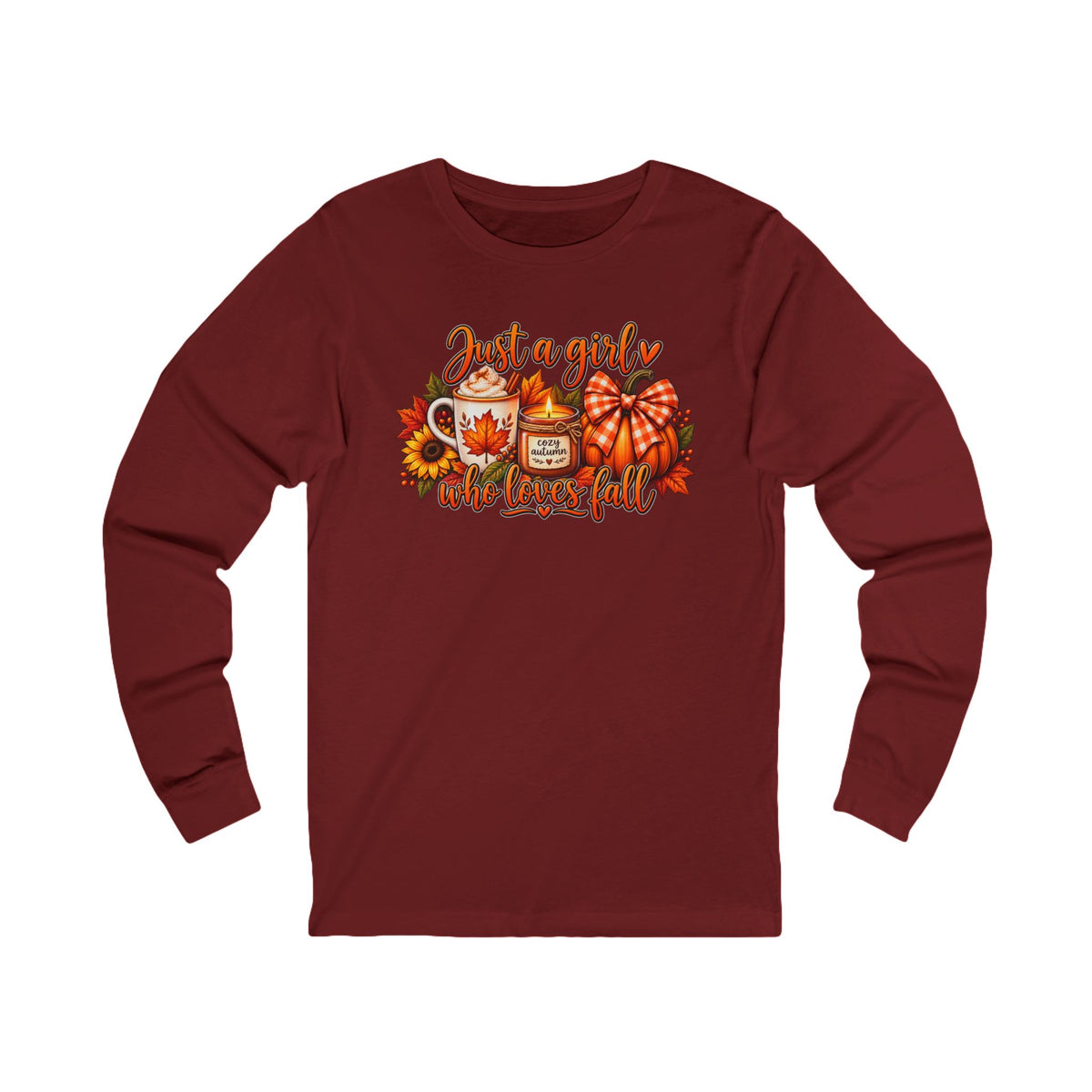 Just a Girl Who Loves Fall Long Sleeve Tee