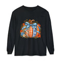 Autumn Patchwork Pumpkin Long Sleeve Tee