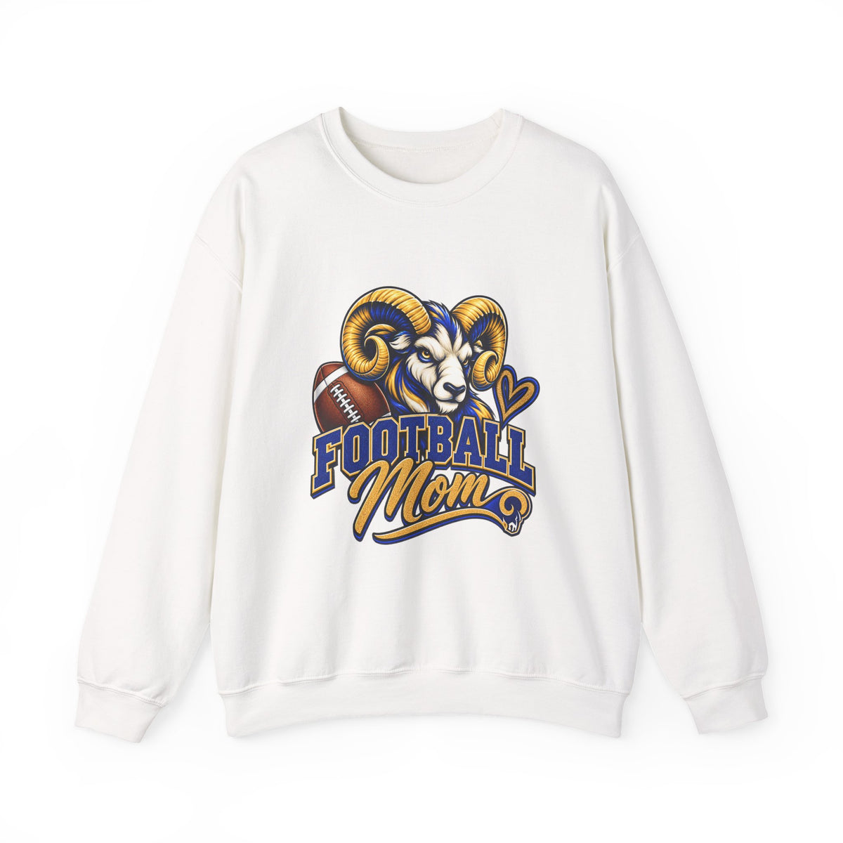 Football Mom Sweatshirt – Ram Mascot Graphic Crewneck