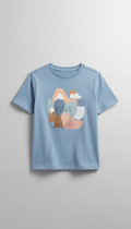 Powder Blue Kids' Graphic T-Shirt
