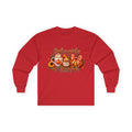 Just a Girl Who Loves Fall Long Sleeve Tee — Cozy Pumpkin & Coffee Autumn Shirt