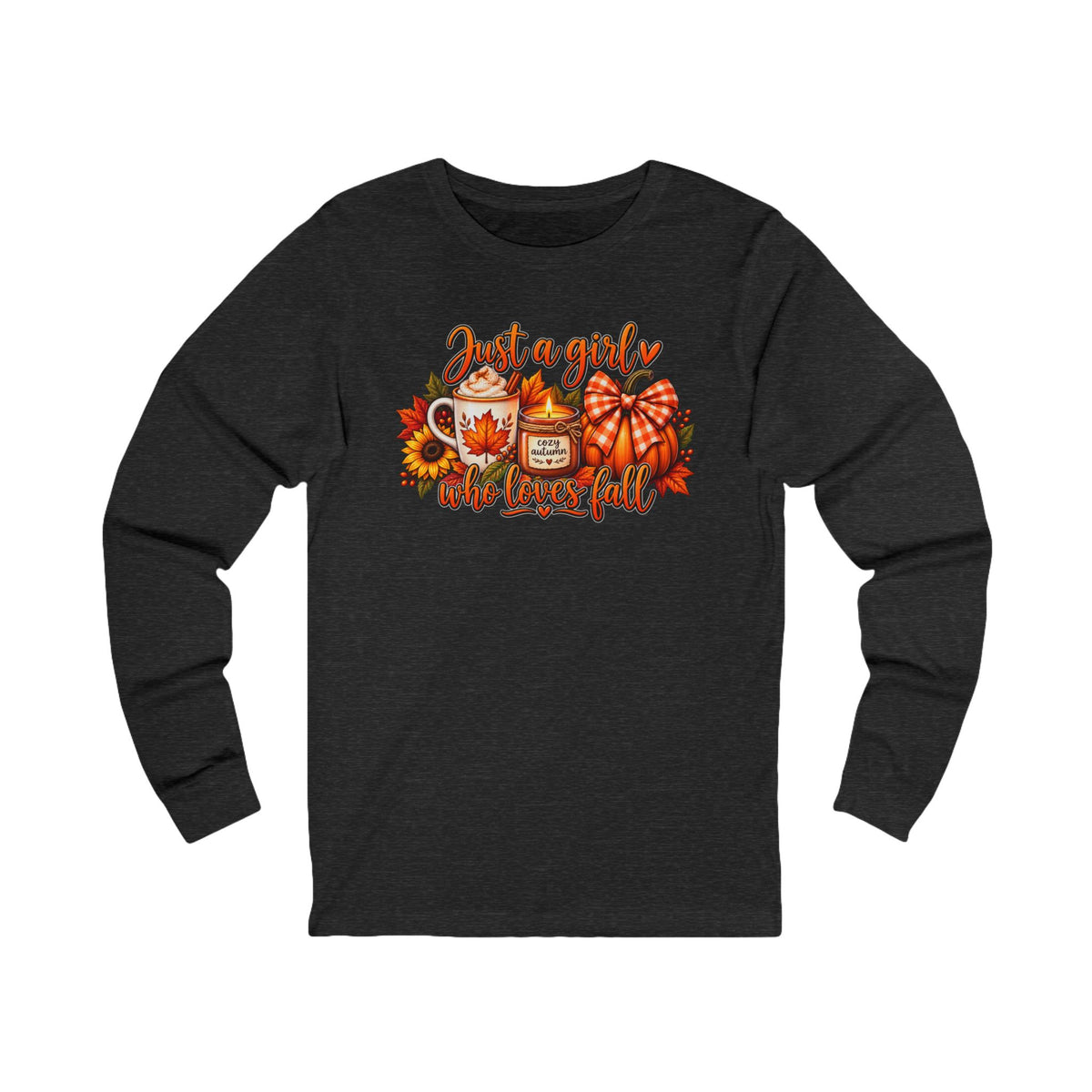 Just a Girl Who Loves Fall Long Sleeve Tee