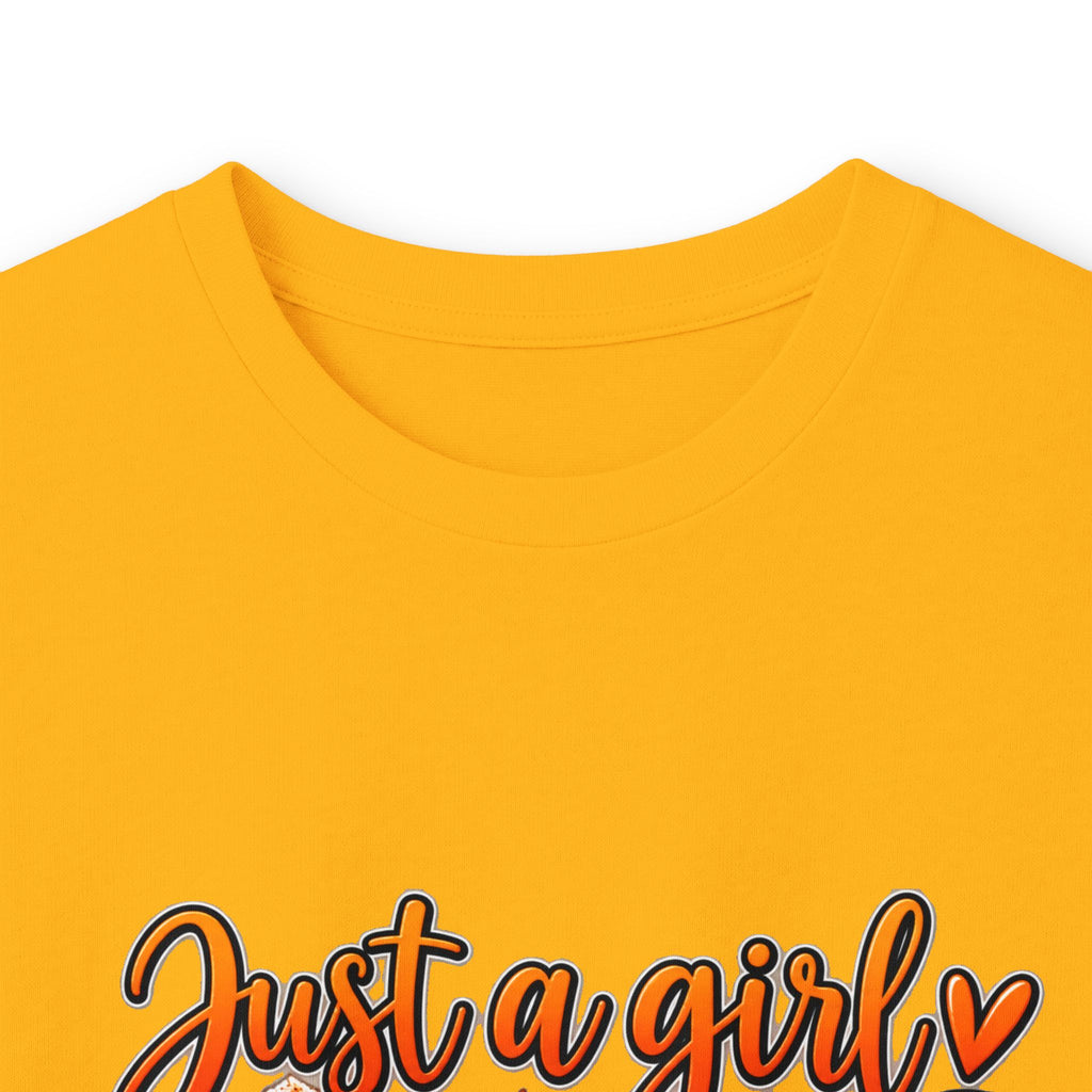 Just a Girl Who Loves Fall Long Sleeve Tee — Cozy Pumpkin & Coffee Autumn Shirt