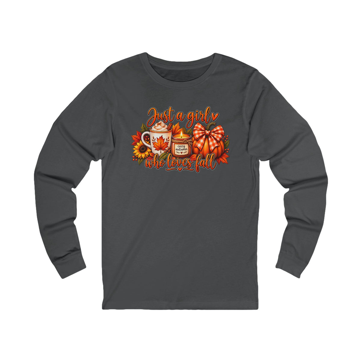 Just a Girl Who Loves Fall Long Sleeve Tee