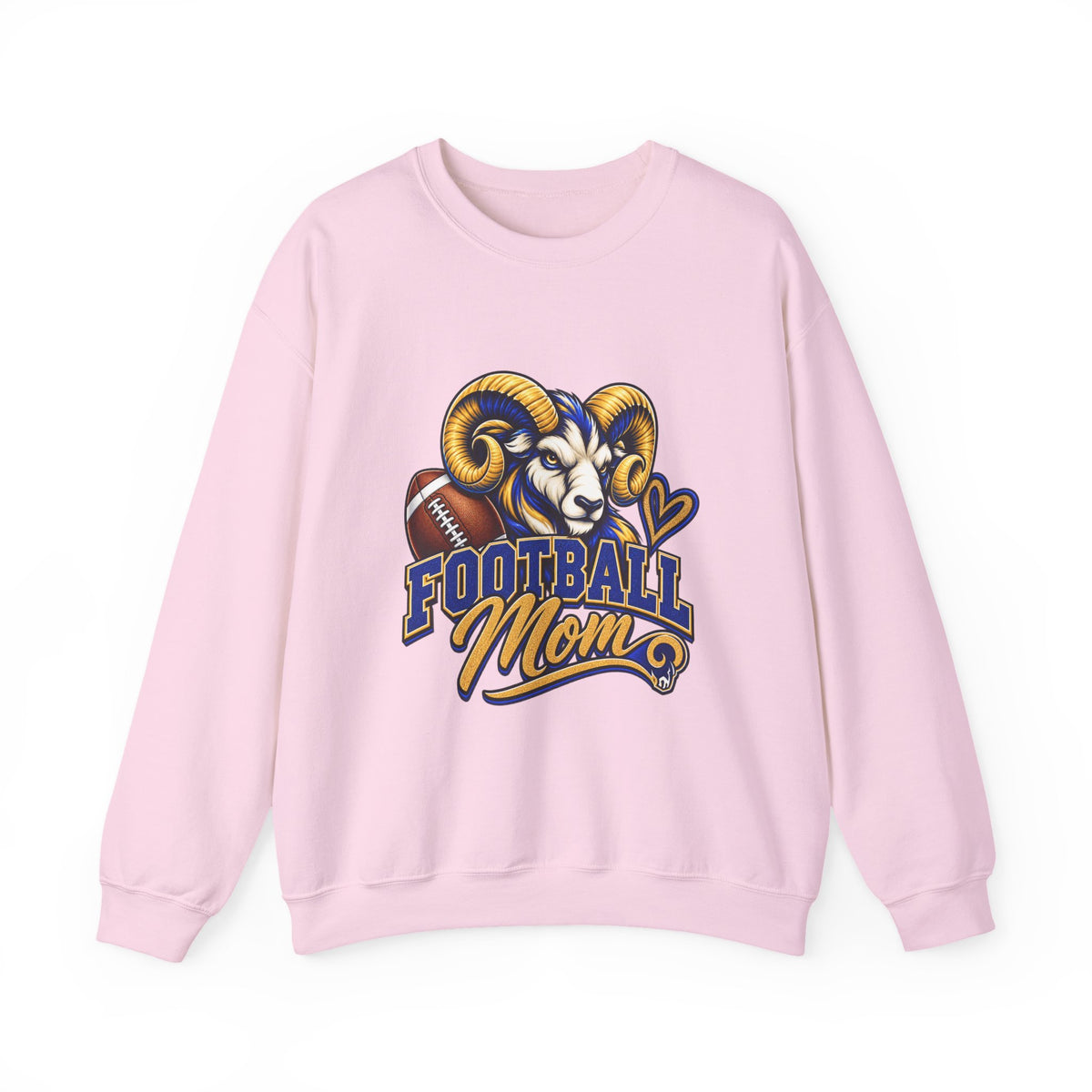 Football Mom Sweatshirt – Ram Mascot Graphic Crewneck