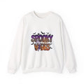 Spooky Vibes Sweatshirt — Halloween Bat Graphic Crewneck