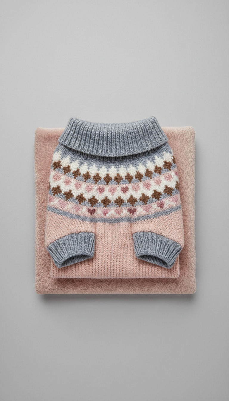 Soft Silver Pet Knit Sweater