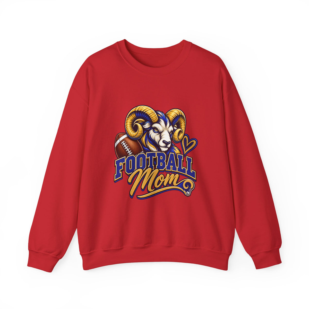 Football Mom Sweatshirt – Ram Mascot Graphic Crewneck