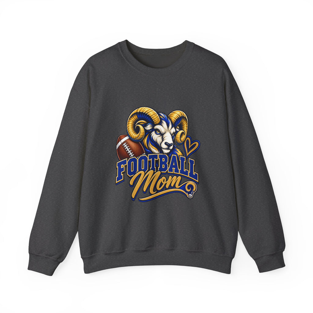 Football Mom Sweatshirt – Ram Mascot Graphic Crewneck