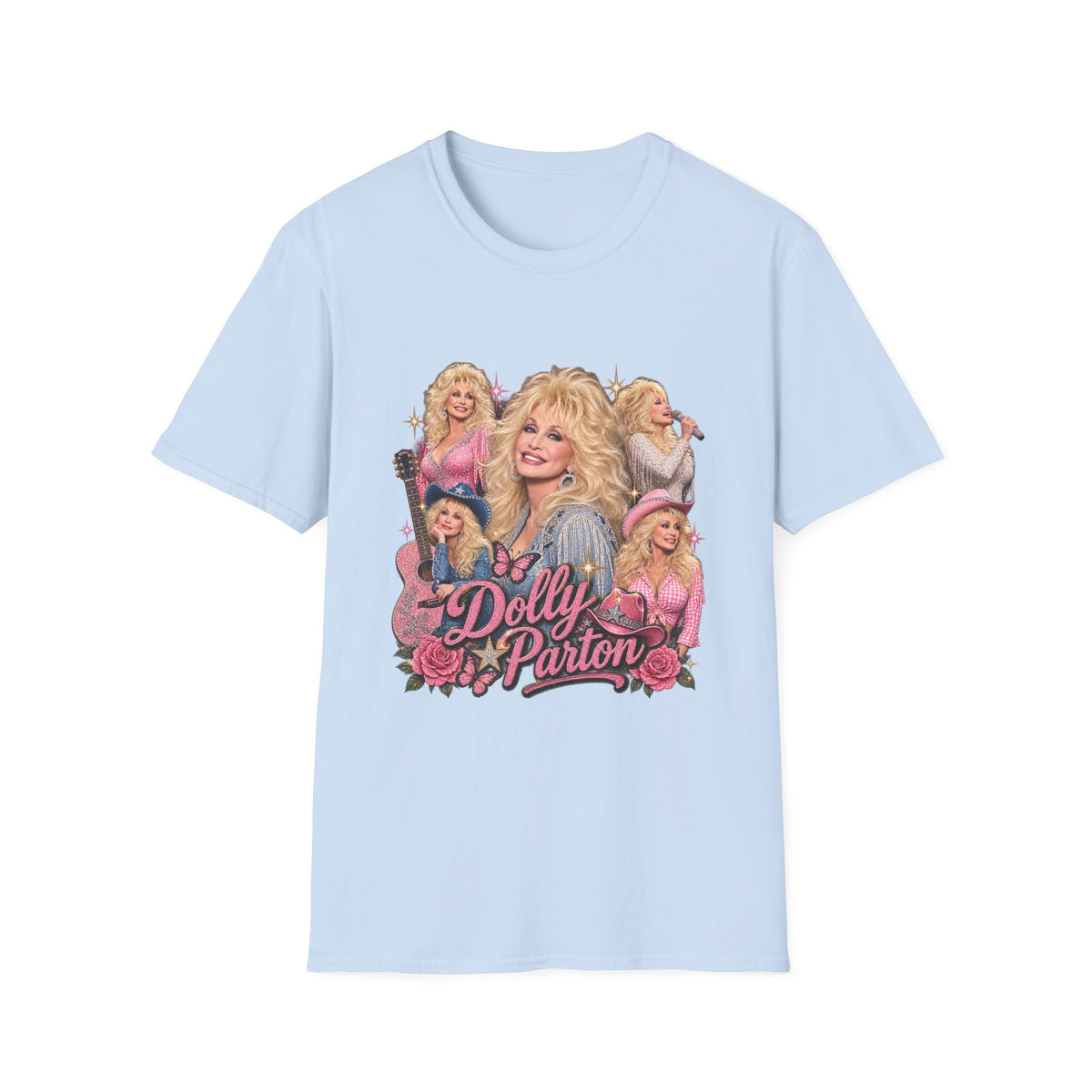 Dolly Parton Graphic T-Shirt — Vintage Collage Country Music Tee