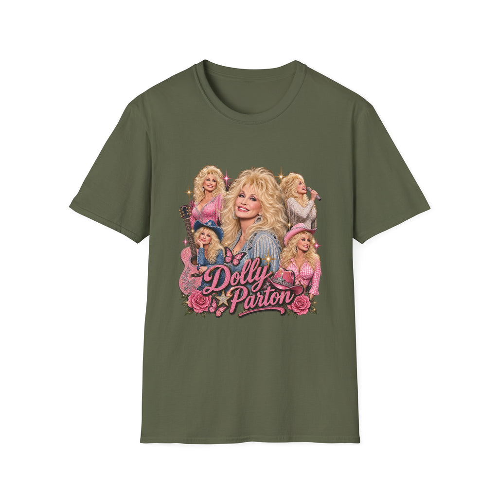 Dolly Parton Graphic T-Shirt — Vintage Collage Country Music Tee