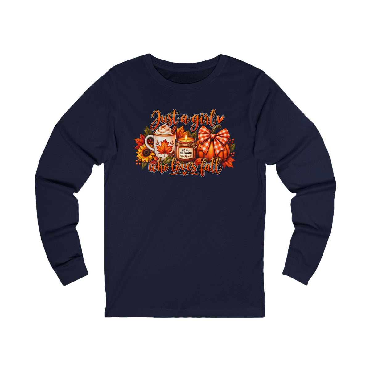 Just a Girl Who Loves Fall Long Sleeve Tee