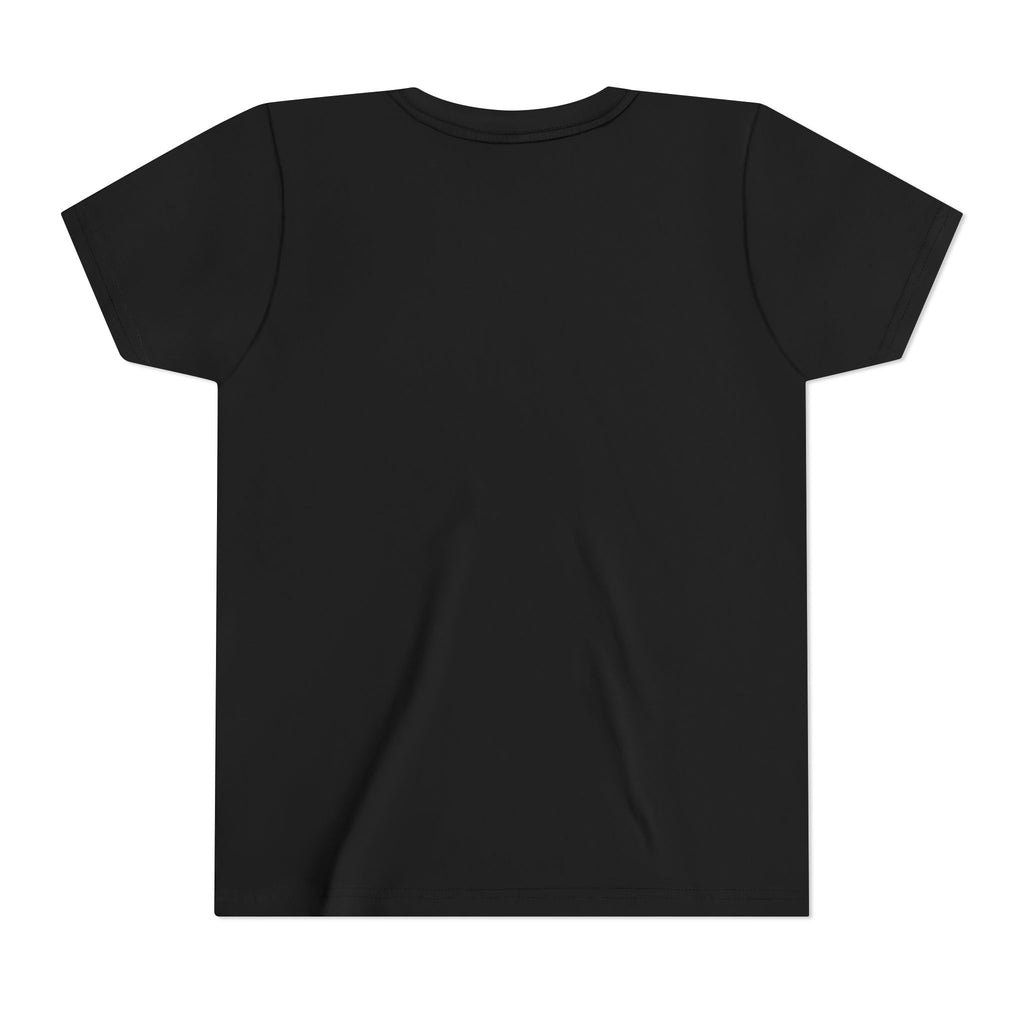 Youth Teacher Tee — Colorful Retro "Teacher" Text with Bow Pencil Graphic