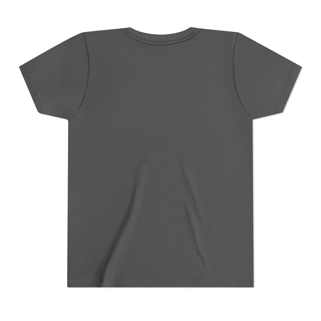 Youth Teacher Tee — Colorful Retro "Teacher" Text with Bow Pencil Graphic