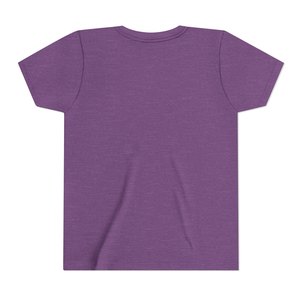 Youth Teacher Tee — Colorful Retro "Teacher" Text with Bow Pencil Graphic
