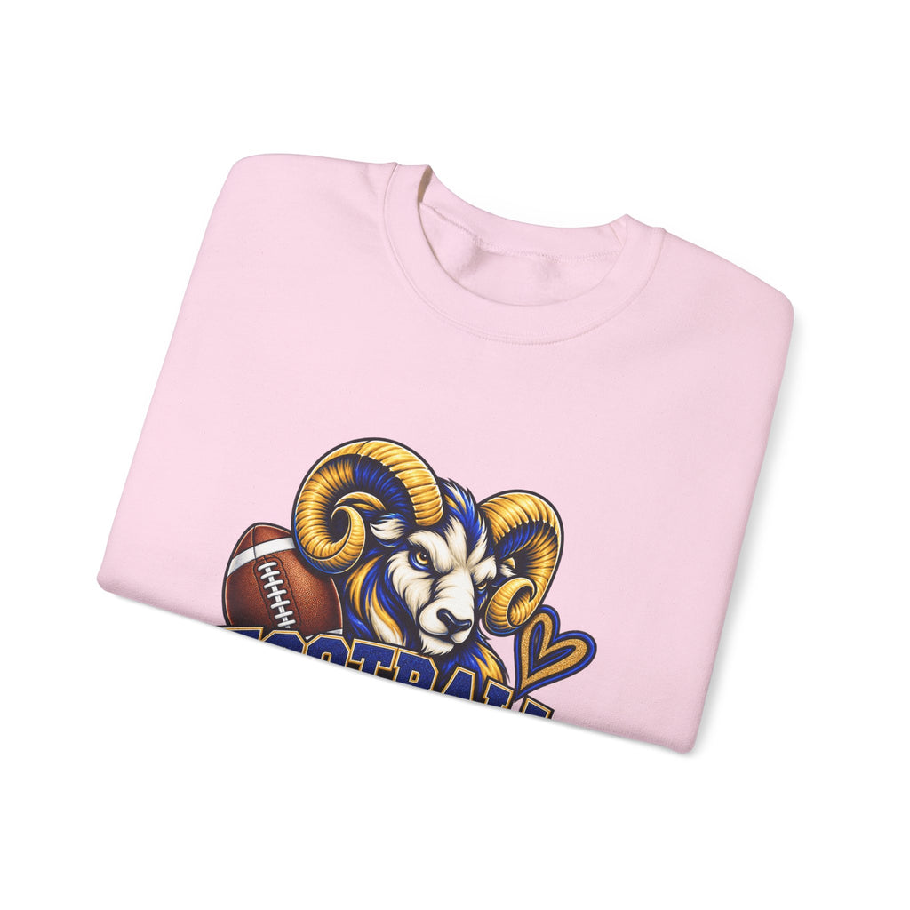 Football Mom Sweatshirt – Ram Mascot Graphic Crewneck