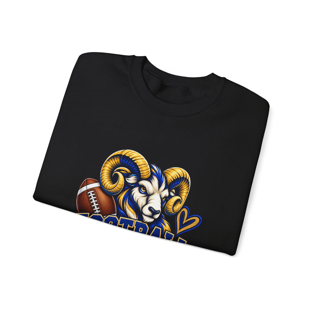 Football Mom Sweatshirt – Ram Mascot Graphic Crewneck